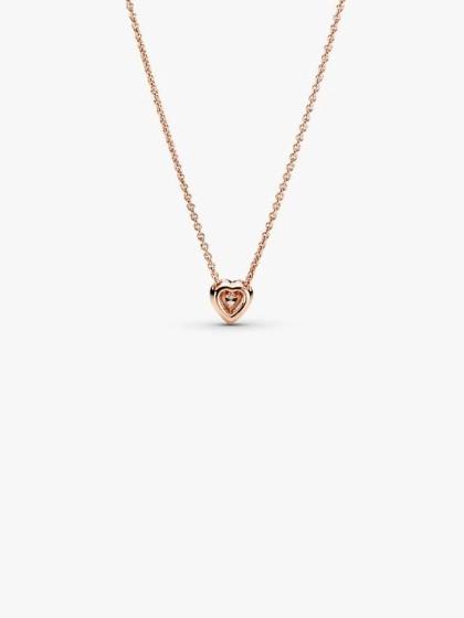 Sparkling Heart Collier Necklace